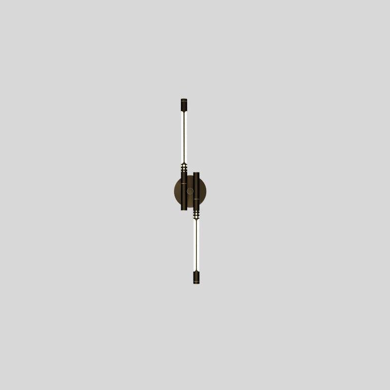 Contemporary Nordic Cylindrical Brass Silicone LED Wall Sconce Lamp For Living Room