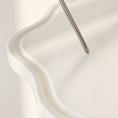 Mesa de Café de Base de Madera Cilíndrica en Espiral de Pétalo Minimalista Moderna para Sala de Estar 