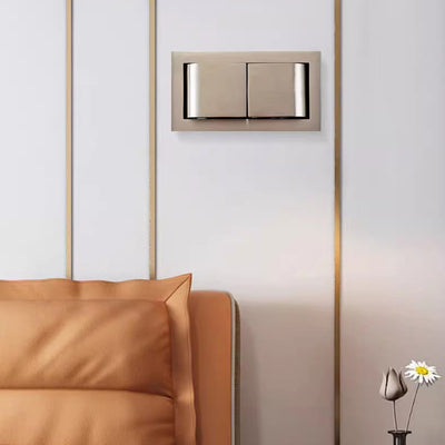 Moderne minimalistische drehbare rechteckige Aluminium-LED-Wandleuchte für das Schlafzimmer 