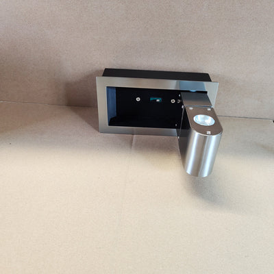Moderne minimalistische drehbare rechteckige Aluminium-LED-Wandleuchte für das Schlafzimmer 