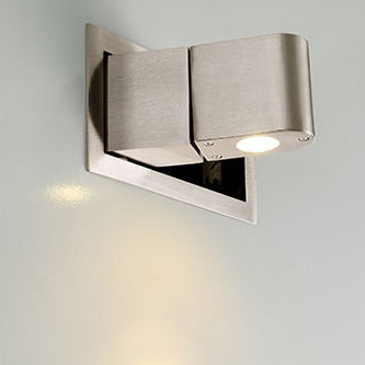 Moderne minimalistische drehbare rechteckige Aluminium-LED-Wandleuchte für das Schlafzimmer 