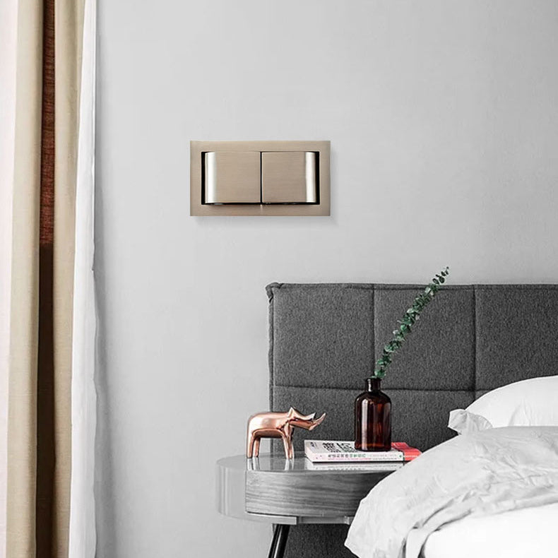 Moderne minimalistische drehbare rechteckige Aluminium-LED-Wandleuchte für das Schlafzimmer 