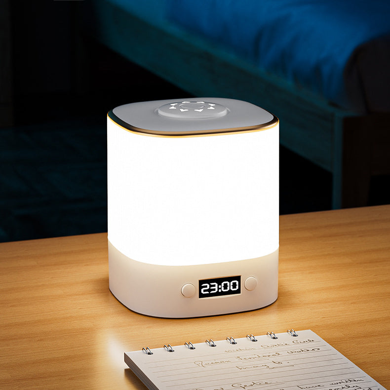 ساعة مستطيلة حديثة بأسلوب بسيط مصباح طاولة LED ABS لغرفة النوم 