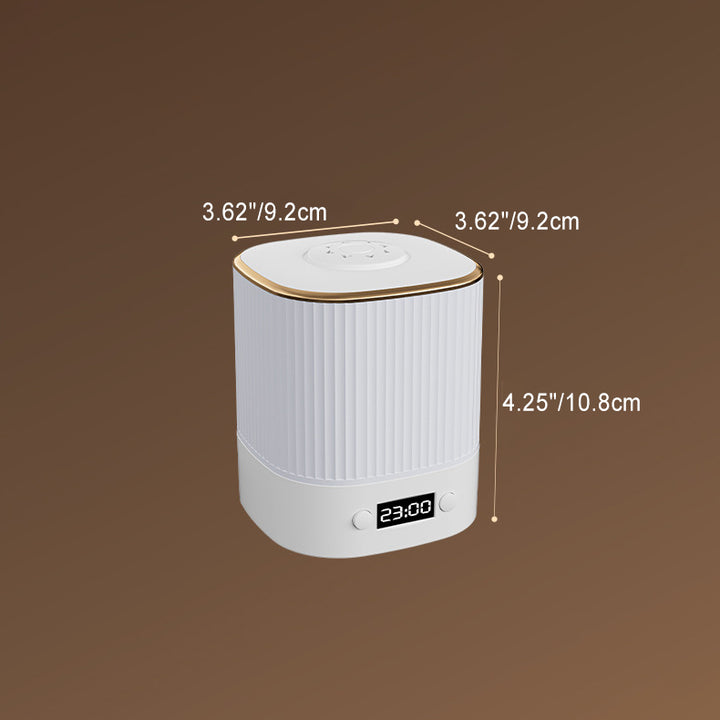 Moderne minimalistische rechteckige Uhr ABS LED Tischlampe für das Schlafzimmer 
