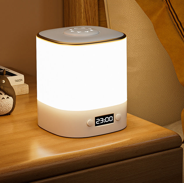 ساعة مستطيلة حديثة بأسلوب بسيط مصباح طاولة LED ABS لغرفة النوم 