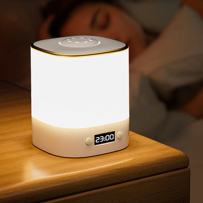 ساعة مستطيلة حديثة بأسلوب بسيط مصباح طاولة LED ABS لغرفة النوم 