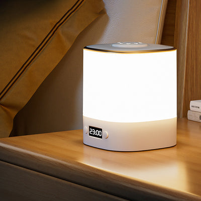 ساعة مستطيلة حديثة بأسلوب بسيط مصباح طاولة LED ABS لغرفة النوم 