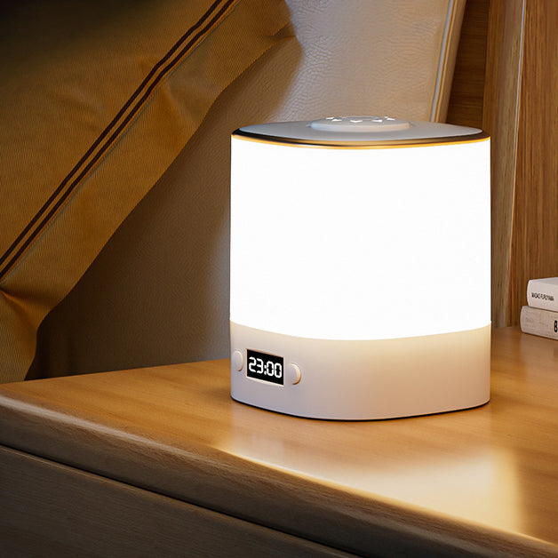ساعة مستطيلة حديثة بأسلوب بسيط مصباح طاولة LED ABS لغرفة النوم 