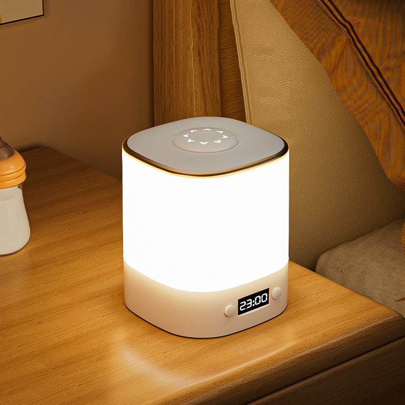 ساعة مستطيلة حديثة بأسلوب بسيط مصباح طاولة LED ABS لغرفة النوم 