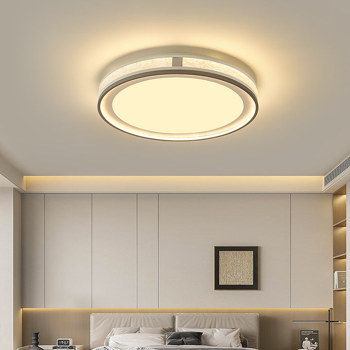 Plafonnier LED moderne minimaliste en fer, silicone et acrylique de forme ronde, rectangulaire ou carrée pour salon 