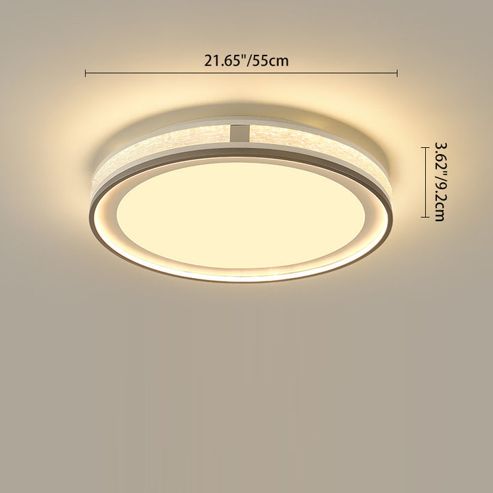 Plafonnier LED moderne minimaliste en fer, silicone et acrylique de forme ronde, rectangulaire ou carrée pour salon 