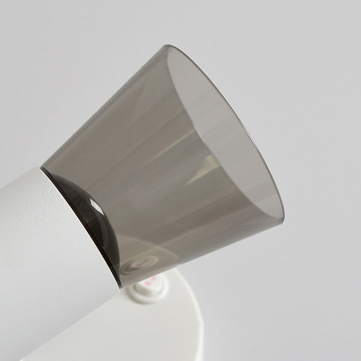 Modern Minimalist Round Cone Horn Shape Aluminum Acrylic 1-Light Wall Sconce Lamp For Bedroom