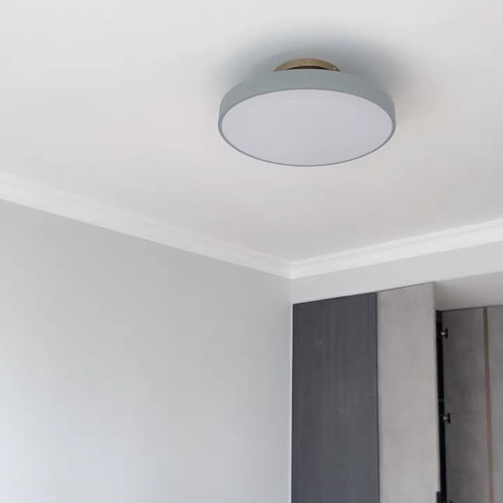 Moderne minimalistische runde Eisenrahmen-Acrylschirm-LED-Deckenleuchte für Schlafzimmer 