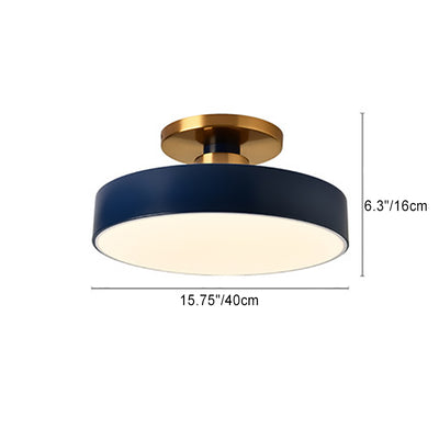 Moderne minimalistische runde Eisenrahmen-Acrylschirm-LED-Deckenleuchte für Schlafzimmer 