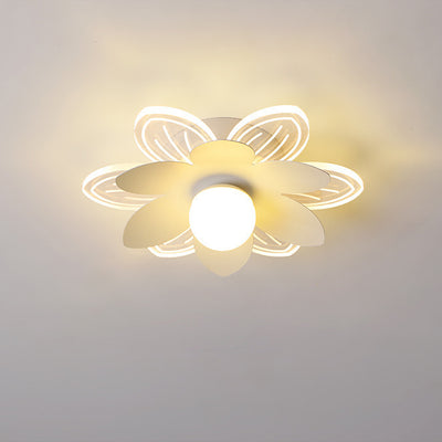 Moderner minimalistischer Suzuran Eisenrahmen Acrylschirm LED-Halbeinbau-Deckenleuchte für Wohnzimmer 