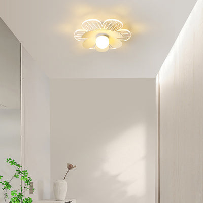 Moderner minimalistischer Suzuran Eisenrahmen Acrylschirm LED-Halbeinbau-Deckenleuchte für Wohnzimmer 