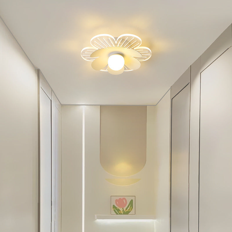 Moderner minimalistischer Suzuran Eisenrahmen Acrylschirm LED-Halbeinbau-Deckenleuchte für Wohnzimmer 