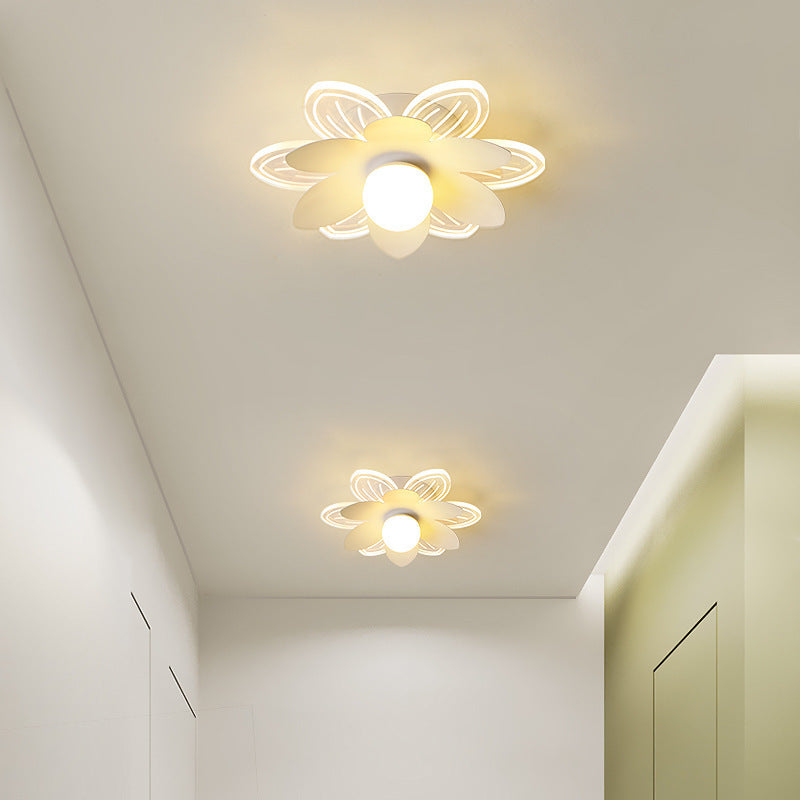 Moderner minimalistischer Suzuran Eisenrahmen Acrylschirm LED-Halbeinbau-Deckenleuchte für Wohnzimmer 