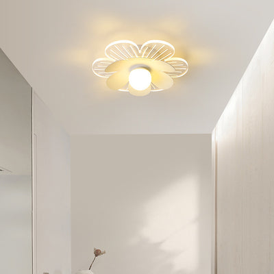 Moderner minimalistischer Suzuran Eisenrahmen Acrylschirm LED-Halbeinbau-Deckenleuchte für Wohnzimmer 