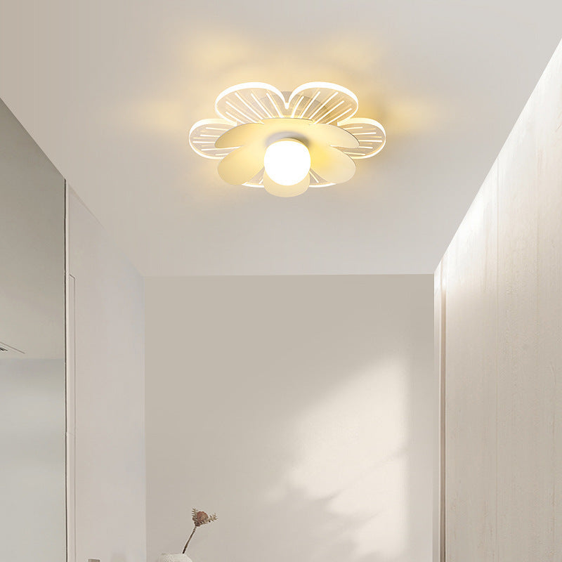 Moderner minimalistischer Suzuran Eisenrahmen Acrylschirm LED-Halbeinbau-Deckenleuchte für Wohnzimmer 