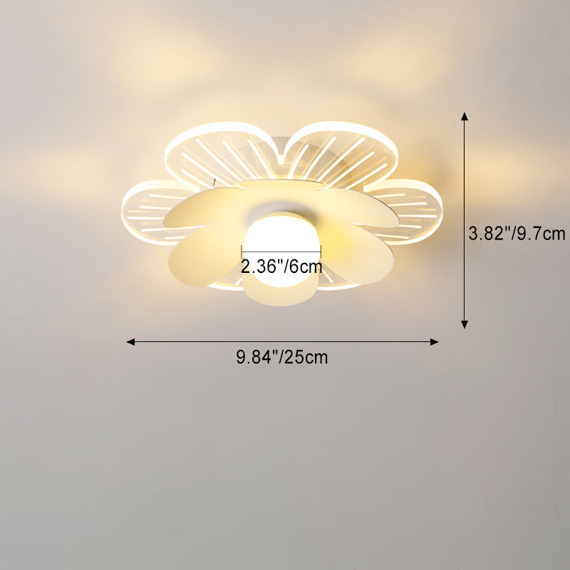 Moderner minimalistischer Suzuran Eisenrahmen Acrylschirm LED-Halbeinbau-Deckenleuchte für Wohnzimmer 