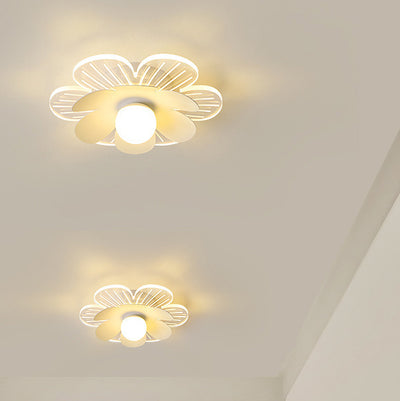 Moderner minimalistischer Suzuran Eisenrahmen Acrylschirm LED-Halbeinbau-Deckenleuchte für Wohnzimmer 
