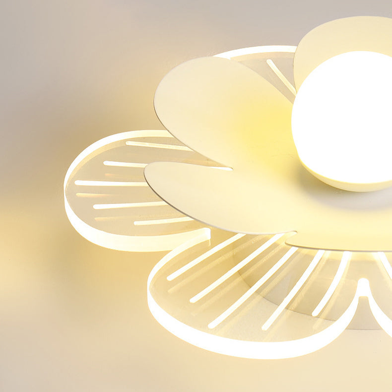 Moderner minimalistischer Suzuran Eisenrahmen Acrylschirm LED-Halbeinbau-Deckenleuchte für Wohnzimmer 