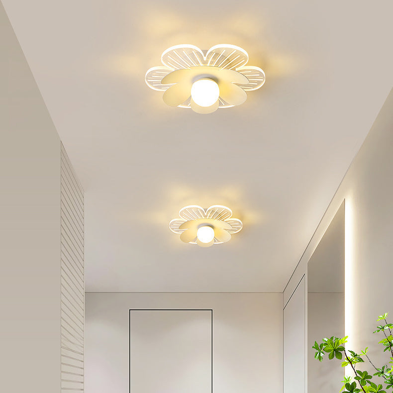 Moderner minimalistischer Suzuran Eisenrahmen Acrylschirm LED-Halbeinbau-Deckenleuchte für Wohnzimmer 