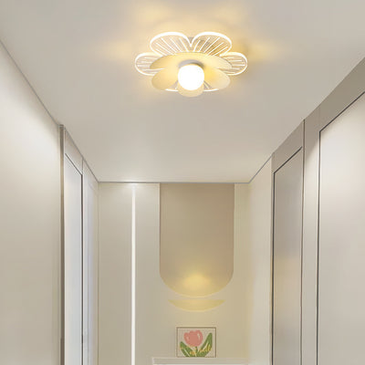 Moderner minimalistischer Suzuran Eisenrahmen Acrylschirm LED-Halbeinbau-Deckenleuchte für Wohnzimmer 