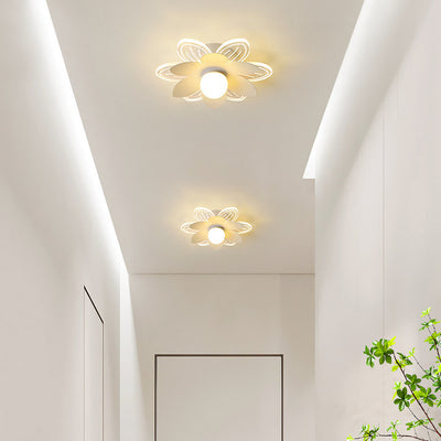 Moderner minimalistischer Suzuran Eisenrahmen Acrylschirm LED-Halbeinbau-Deckenleuchte für Wohnzimmer 