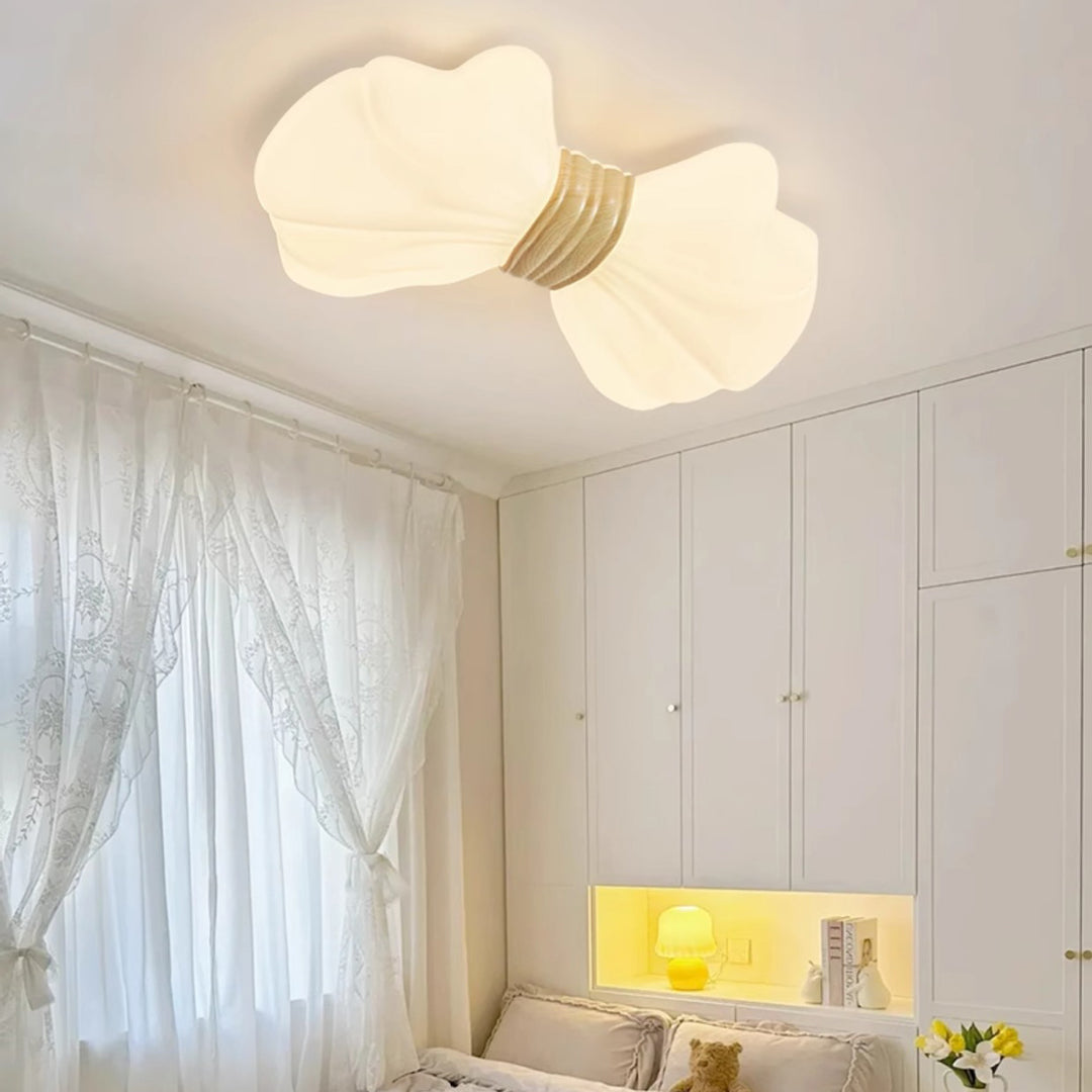 Zeitgenössische kreative Kinder Bogen Eisen Kunststoff LED Deckenleuchte für Schlafzimmer 