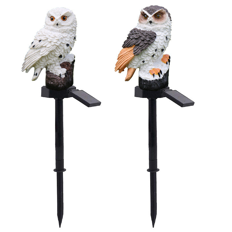 Contemporáneo Creativo Solar Animal Águila Ardilla Conejo Resina LED Enchufe de Suelo Luz Exterior para Jardín 