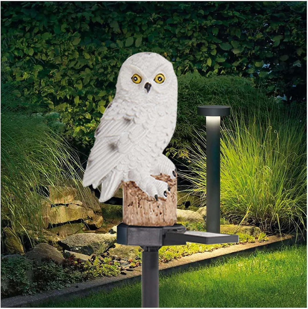 Contemporáneo Creativo Solar Animal Águila Ardilla Conejo Resina LED Enchufe de Suelo Luz Exterior para Jardín 