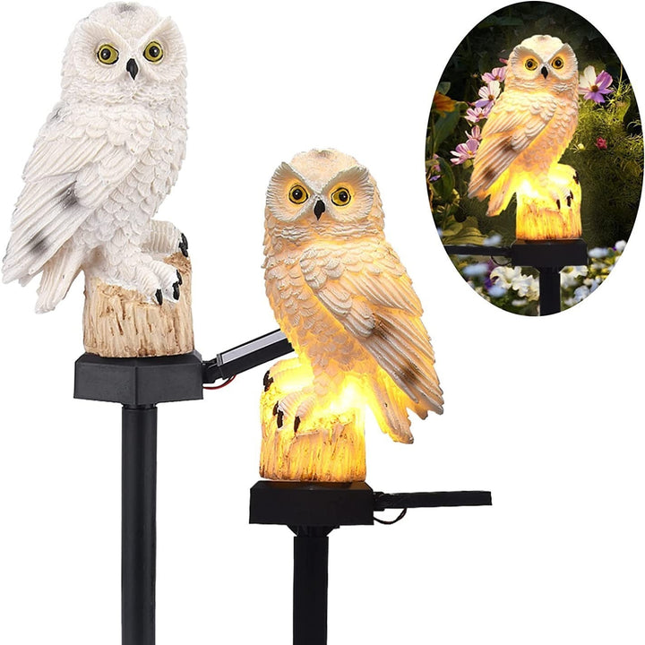 Contemporáneo Creativo Solar Animal Águila Ardilla Conejo Resina LED Enchufe de Suelo Luz Exterior para Jardín 