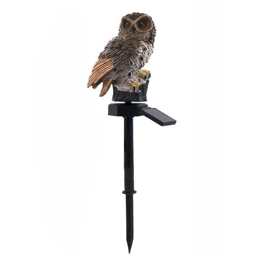 Contemporáneo Creativo Solar Animal Águila Ardilla Conejo Resina LED Enchufe de Suelo Luz Exterior para Jardín 