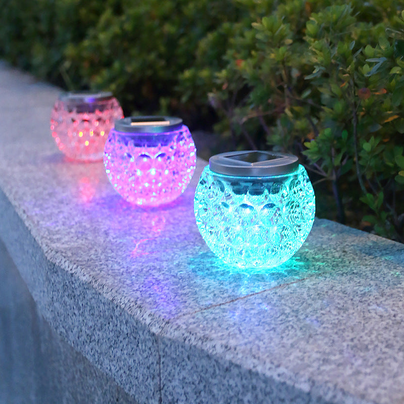 Moderne Art Deco Solarglas Jar voller Sterne ABS Edelstahl LED Außenleuchten für den Garten 