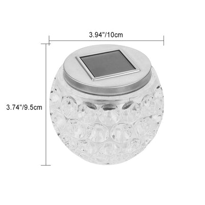 Moderne Art Deco Solarglas Jar voller Sterne ABS Edelstahl LED Außenleuchten für den Garten 