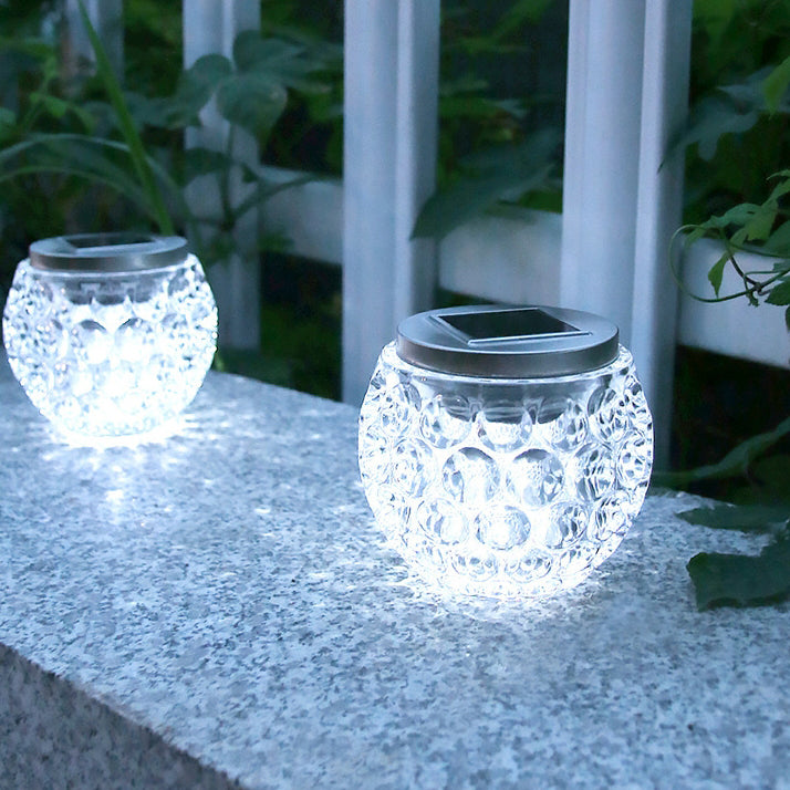 Bocal en verre solaire Art Déco moderne plein d&