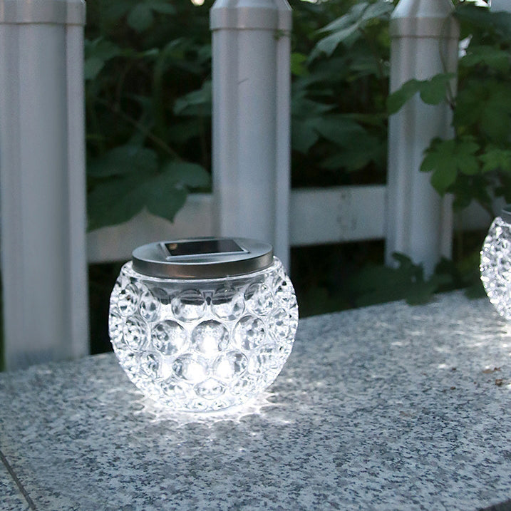 Bocal en verre solaire Art Déco moderne plein d&