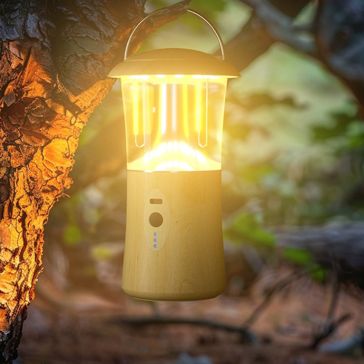 Modern Minimalist Rechargeable Cylinder ABS PC Stainless Steel LED Camping Outdoor Light For Garden