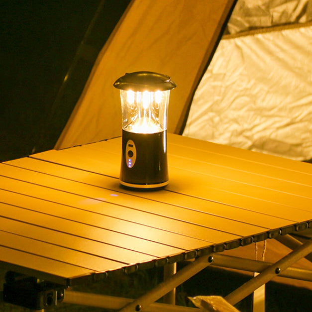Modern Minimalist Rechargeable Cylinder ABS PC Stainless Steel LED Camping Outdoor Light For Garden