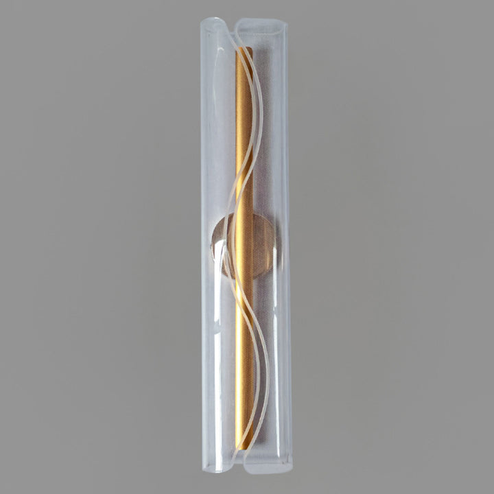 Lampe murale LED en acrylique en fer et aluminium cylindrique moderne de luxe pour salon 