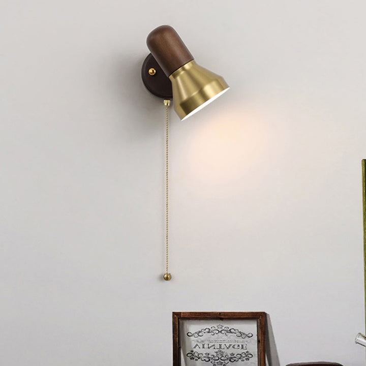 Traditionelle französische Wandleuchte in Hornform mit 1 Licht für das Schlafzimmer 