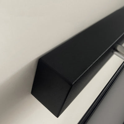 Moderne minimalistische rechteckige Aluminium-Eisen-Rahmen-PP-Schirm-LED-Wandleuchte für das Wohnzimmer 