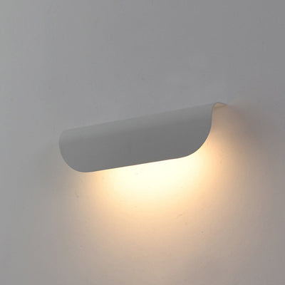 Aplique de pared LED de vidrio de aluminio rectangular impermeable moderno minimalista para patio exterior 