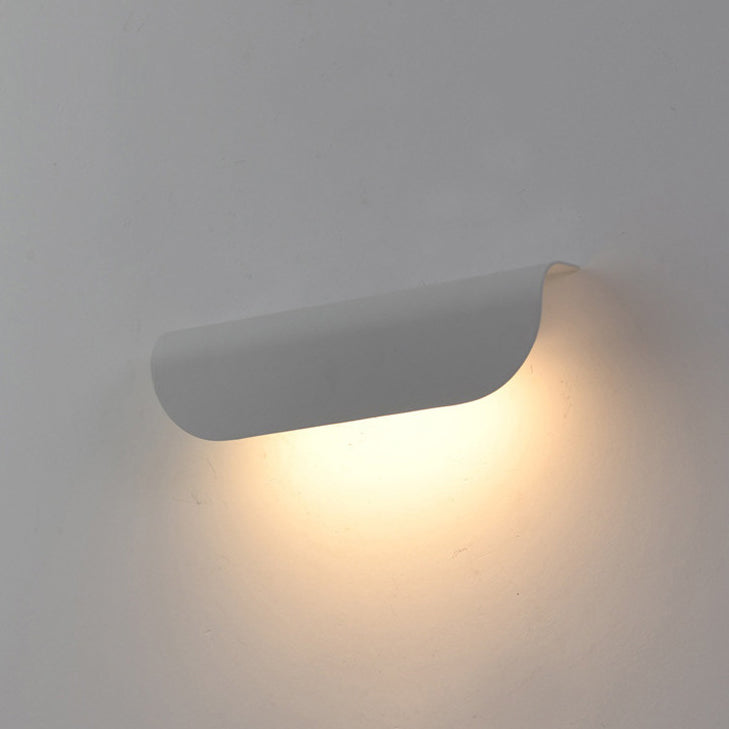 Aplique de pared LED de vidrio de aluminio rectangular impermeable moderno minimalista para patio exterior 