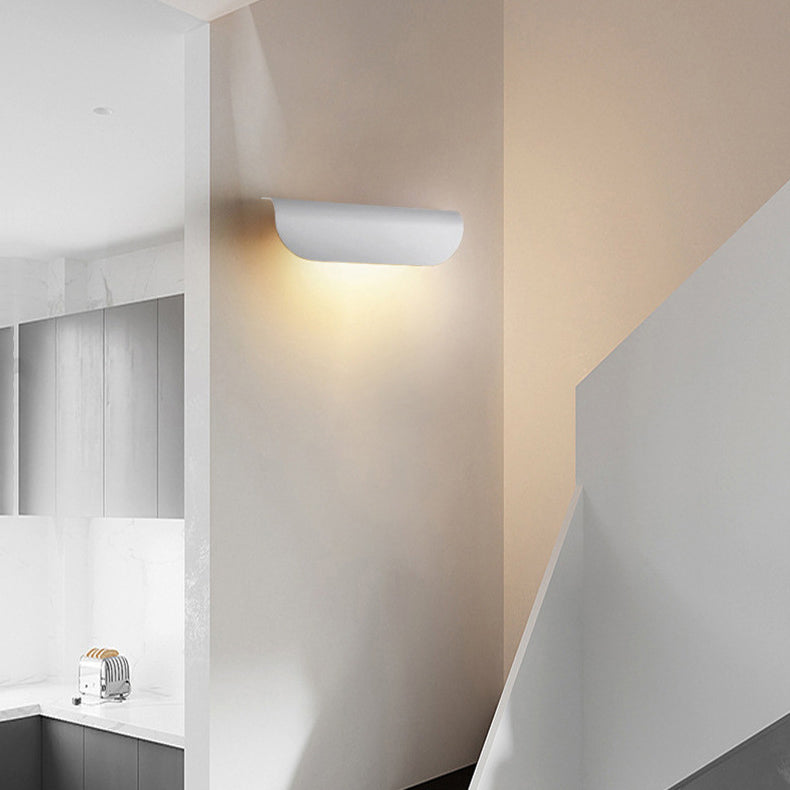 Aplique de pared LED de vidrio de aluminio rectangular impermeable moderno minimalista para patio exterior 