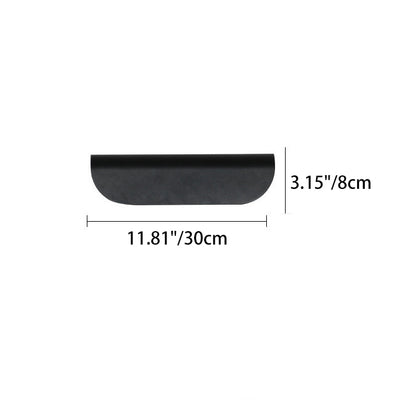 Aplique de pared LED de vidrio de aluminio rectangular impermeable moderno minimalista para patio exterior 