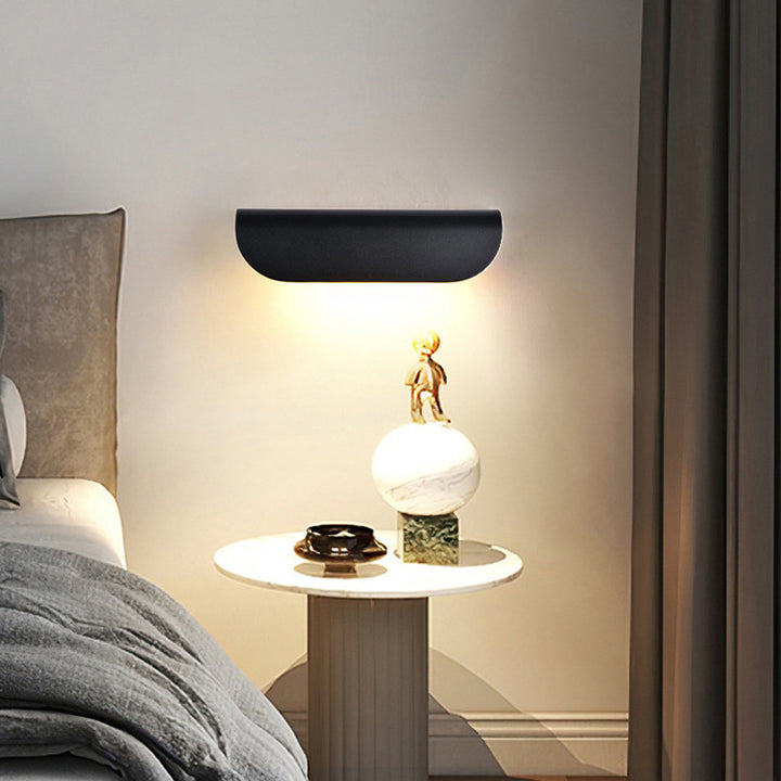 Modern Minimalist Waterproof Rectangle Aluminum Glass LED Wall Sconce Lamp For Outdoor Patio