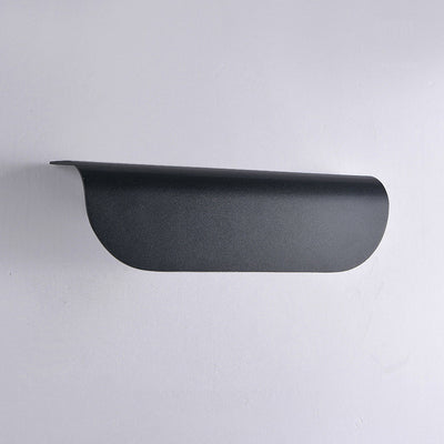 Aplique de pared LED de vidrio de aluminio rectangular impermeable moderno minimalista para patio exterior 